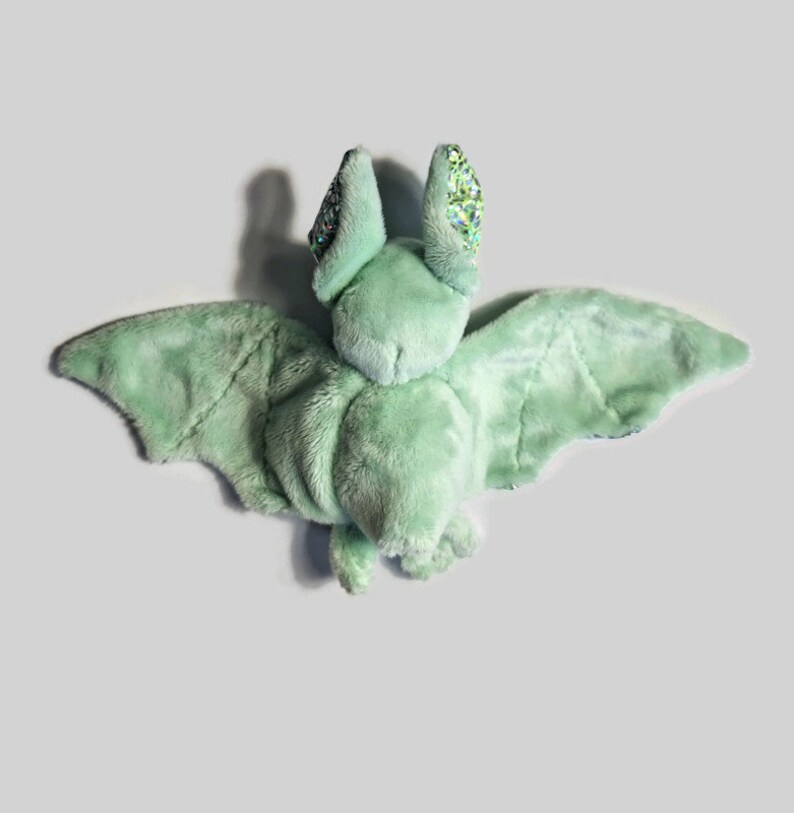 Pluche Bat Mint Sparkle Halloween-knuffel afbeelding 4