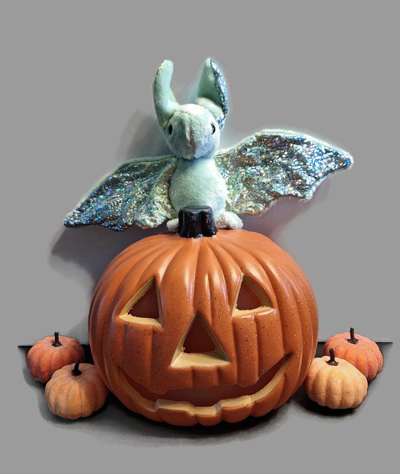 Pluche Bat Mint Sparkle Halloween-knuffel afbeelding 1