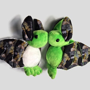 Pluche Bat Frankenstein Halloween knuffel afbeelding 9