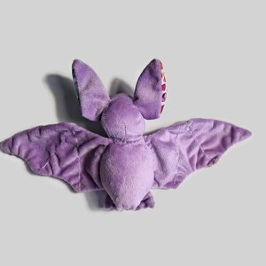 Plush Bat Colorful Hearts Halloween Stuffed Toy image 6