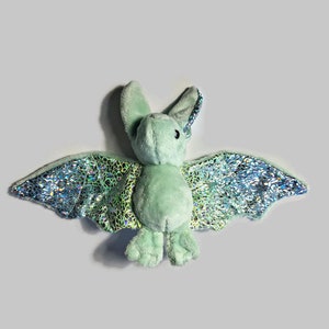 Pluche Bat Mint Sparkle Halloween-knuffel afbeelding 2