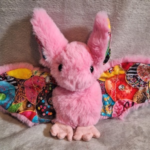 Plush Bat Doughnut Halloween Stuffed Toy