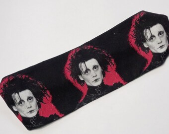 Volwassen hoofdband Hoofdband voor dames Edward Scissorhands Tim Burton Johnny Depp Stretch Katoenen hoofdband