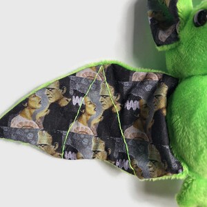 Pluche Bat Frankenstein Halloween knuffel afbeelding 3