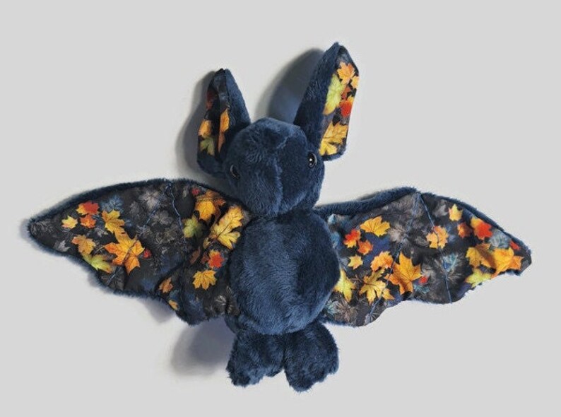 Peluche chauve-souris feuilles d'automne jouet en peluche d'Halloween image 2