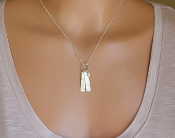 Customized Name Bar, Personalized Mothers Necklace, Kids Names, Dainty Bar Necklace, Gold Bar, Silver Bar, Gift for Her, CMB_4