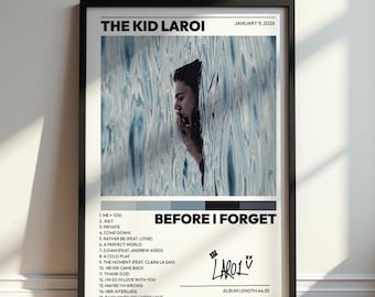The Kid Laroi Signed Before I Forget CD Booklet Framed JSA COA - Etsy