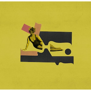 Collage with a woman
