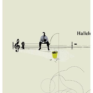 The composer art print digital illustration image 1