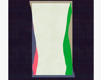 Abstrakt komposition 355 - modern konst - minimal - collage - blandteknik - 29,7 x 29,7 cm