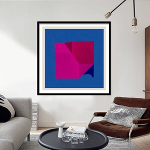 Abstract composition 495 modern art minimal art 100 x 100 cm Limited edition image 2