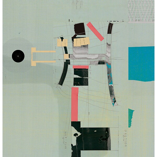 Abstract collage, Abstract composition 57