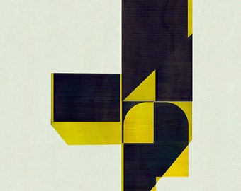 Abstract composition 773 - abstract geometric - minimalism - architecture - 60 x 84 cm - A1 - Limited edition