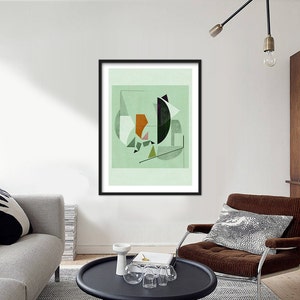 Abstract composition 779 abstract geometric minimalism 60 x 84 cm A1 Limited edition image 2