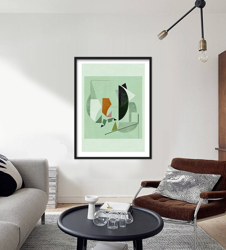 Abstract composition 779 abstract geometric minimalism 60 x 84 cm A1 Limited edition image 2