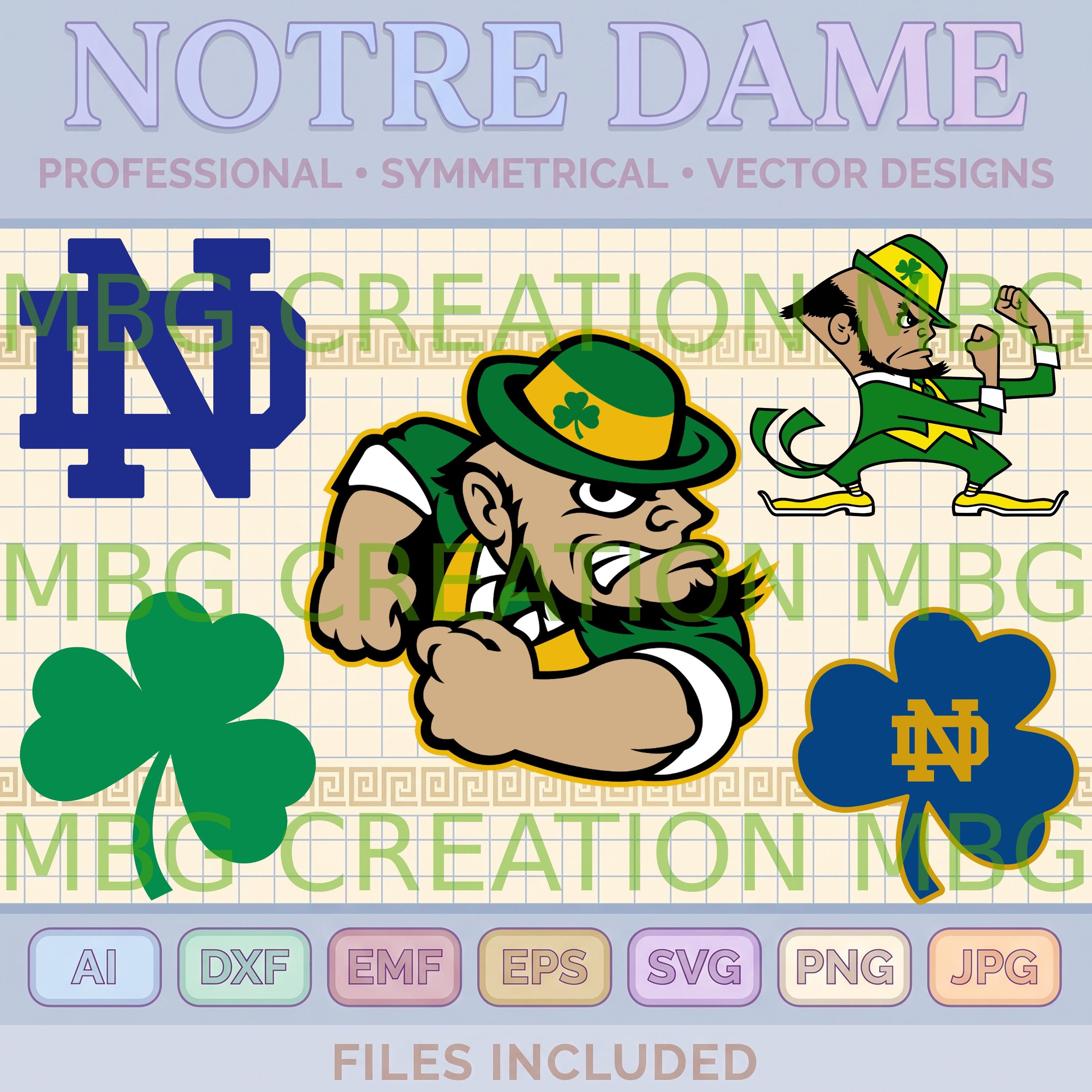 Notre Dame Leprechaun - Etsy