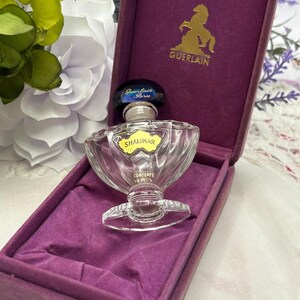 Vintage Shalimar Perfume Bottle & Box — 1/3 oz Mid‑Century — Empty with Lingering Scent