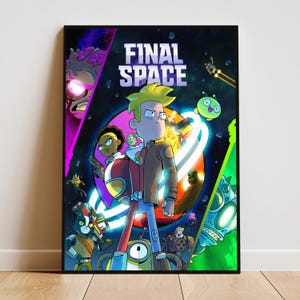 Póster de la serie de televisión Final Space, arte mural de Gary Goodspeed, decoración del hogar