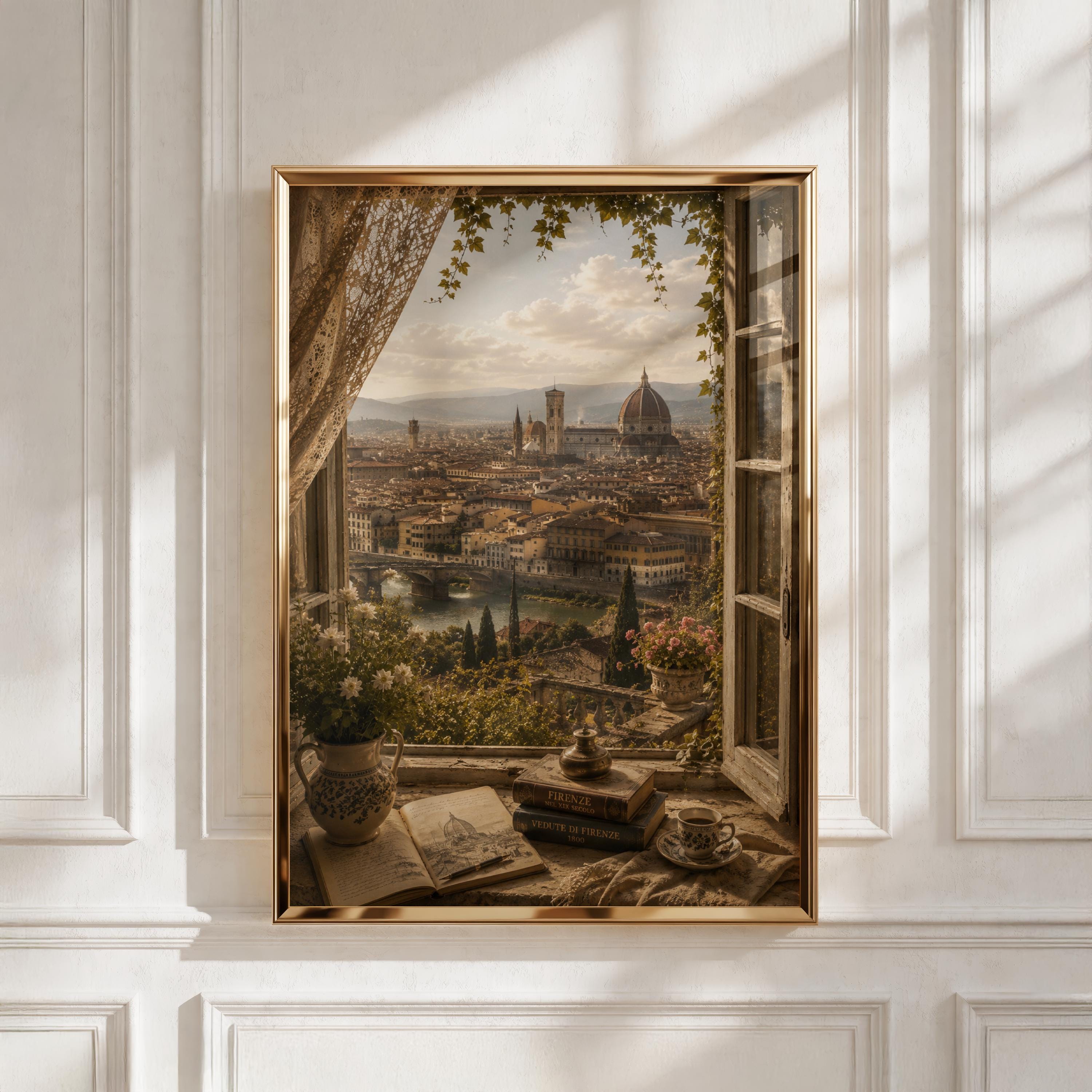 Florence italy window view - Etsy 日本