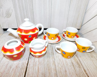 glass tea set kids