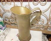 Brass Pitcher, 3 Liter Brass Pitcher, Coal Bucket, Vintage Brass, Vintage Home Decor, Home Decor, )shc