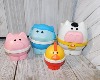 little tikes nesting farm animals