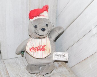 coca cola seal beanie baby
