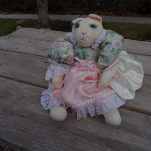 Cat Stuffed, Fancy Dressed Kitten, Plush Stuffed Kitten, Plush Cat, Vtg Plush Animals, Vtg Stuffed Animals, Prop, Daysgonebytreasures *Y