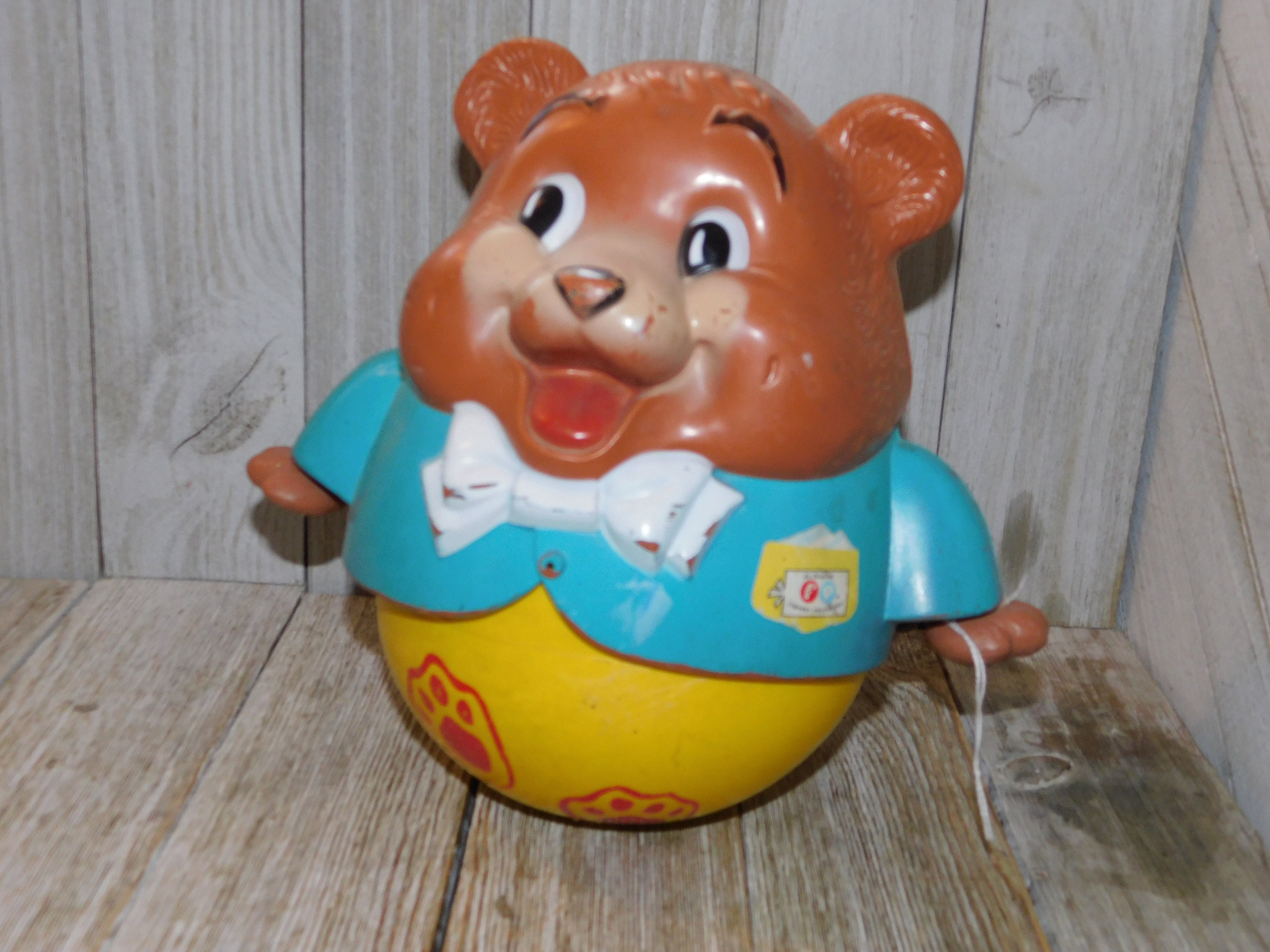 Fisher Price Roly Poly Chubby Bear 1969 Fisher Price No 164 Fisher