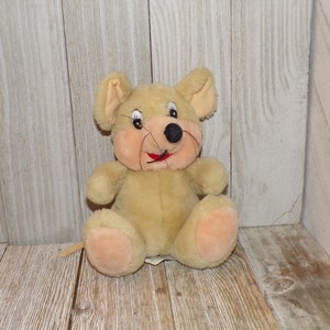 Mouse Plush Small Plushland Mouse, Plush Mouse, Stuffed Toy Mouse, Vtg Toys, Childhood Memories, Gift, Prop, Daysgonebytreasures *y