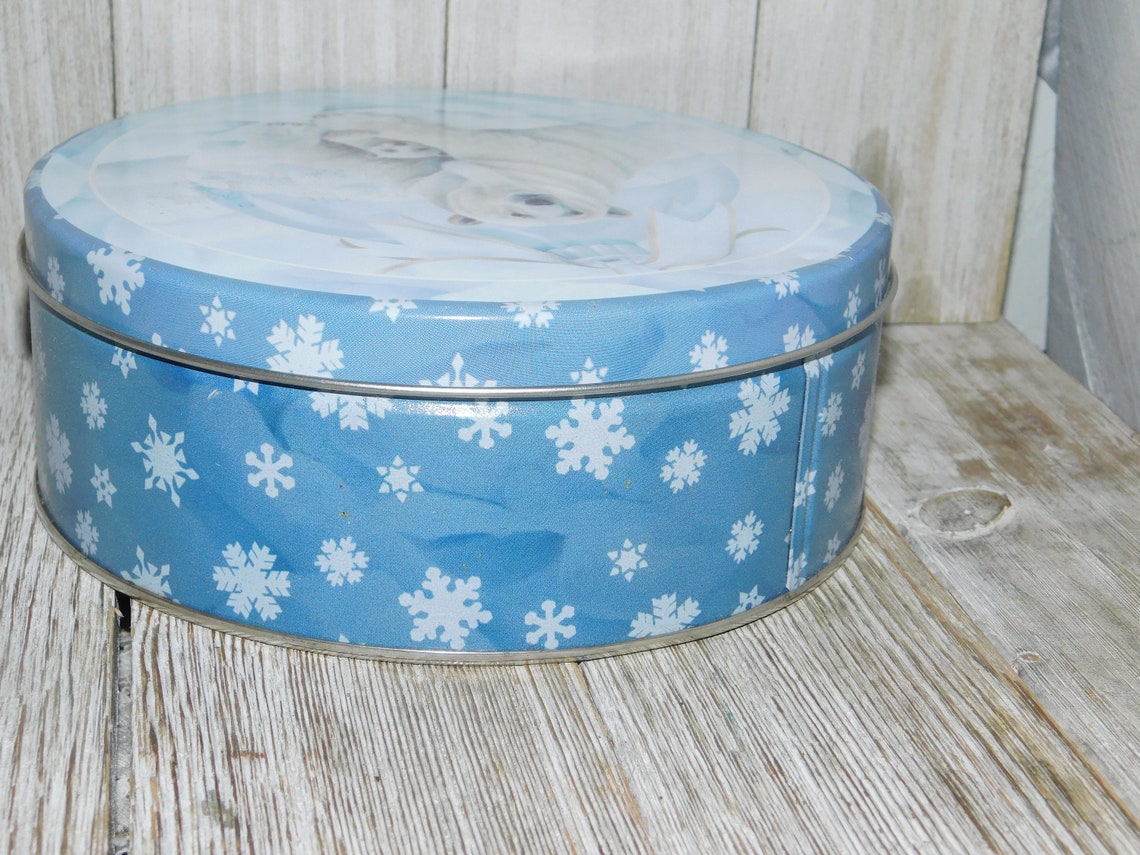 Vintage Polar Bear Tin Can Polar Bear Tin Box Bears Vintage - Etsy