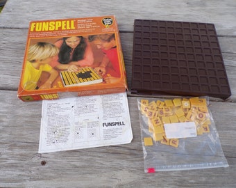 FUNSPELL Game 1977, Spelling Game, Vintage Board Games, Games, Family game Night, Spelling, Toys, Vintage Toys, Daysgonebytreasures