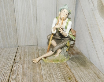 Kaiser Porcelain Flute Boy - Alka Kunst Weatem Germany, Vintage Figurine, Vintage Home Decor, Gift, Prop, Memories, Daysgonebytreasures*