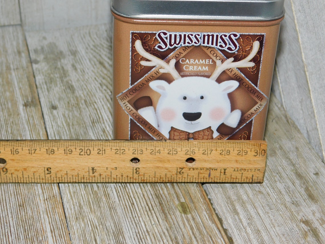 Vintage Swiss Tin Can Small Tin Can Storage Vintage Kitchen Etsy