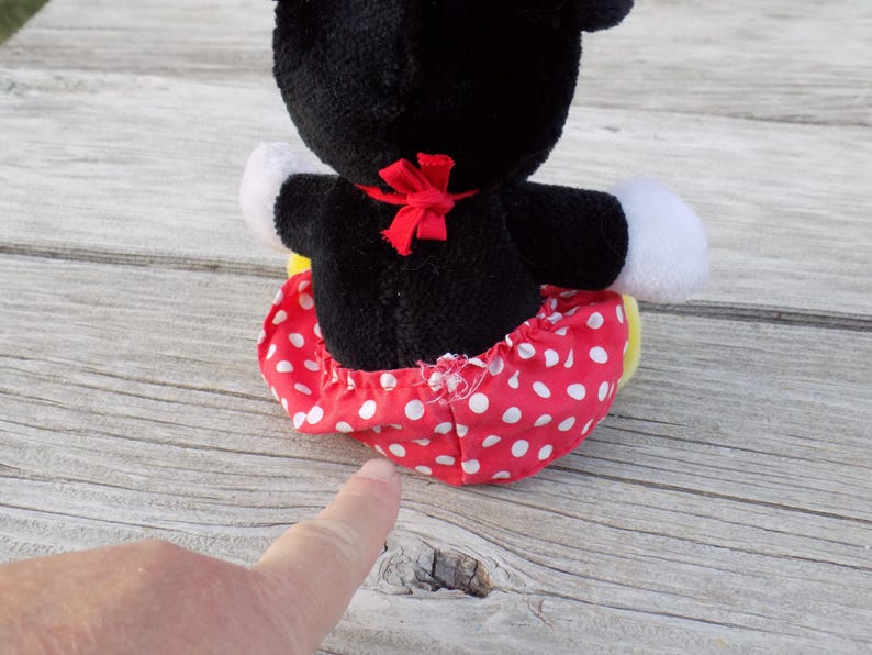 Minnie Mouse Plush, Vintage Plush, Vtg Stuffed Animals, Small Minnie Mouse, Memories, Gift, Prop, Daysgonebytreasures * image 8