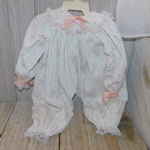 Doll One Piece Outfit Baby Doll Outfit Pink Rose Doll Outfit Vintage Doll Clothes, Gift Prop Memories Daysgonebytreasures