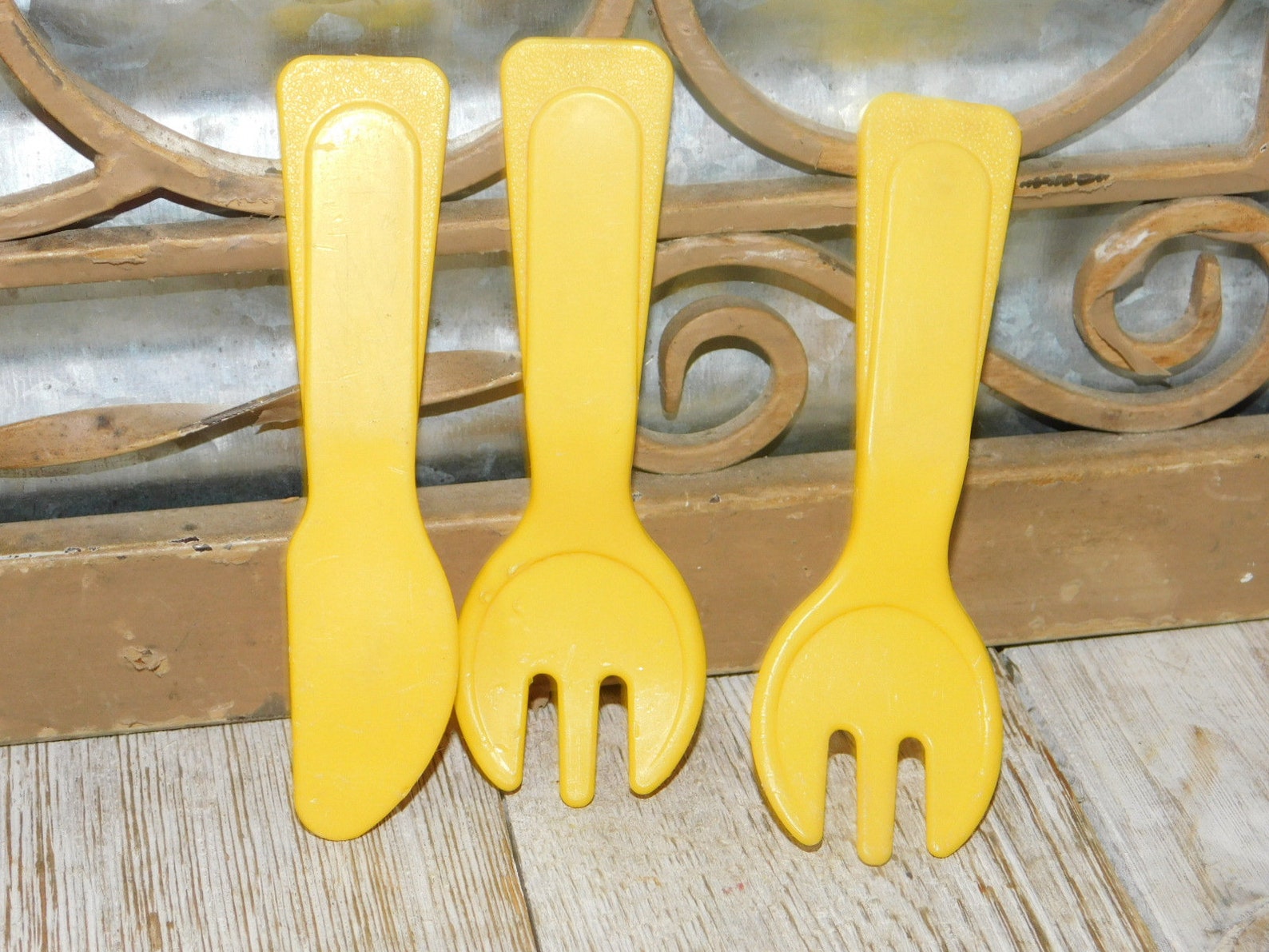 Fisher Price Toy 2 Forks and Knife Vintage Plastic Toy Etsy