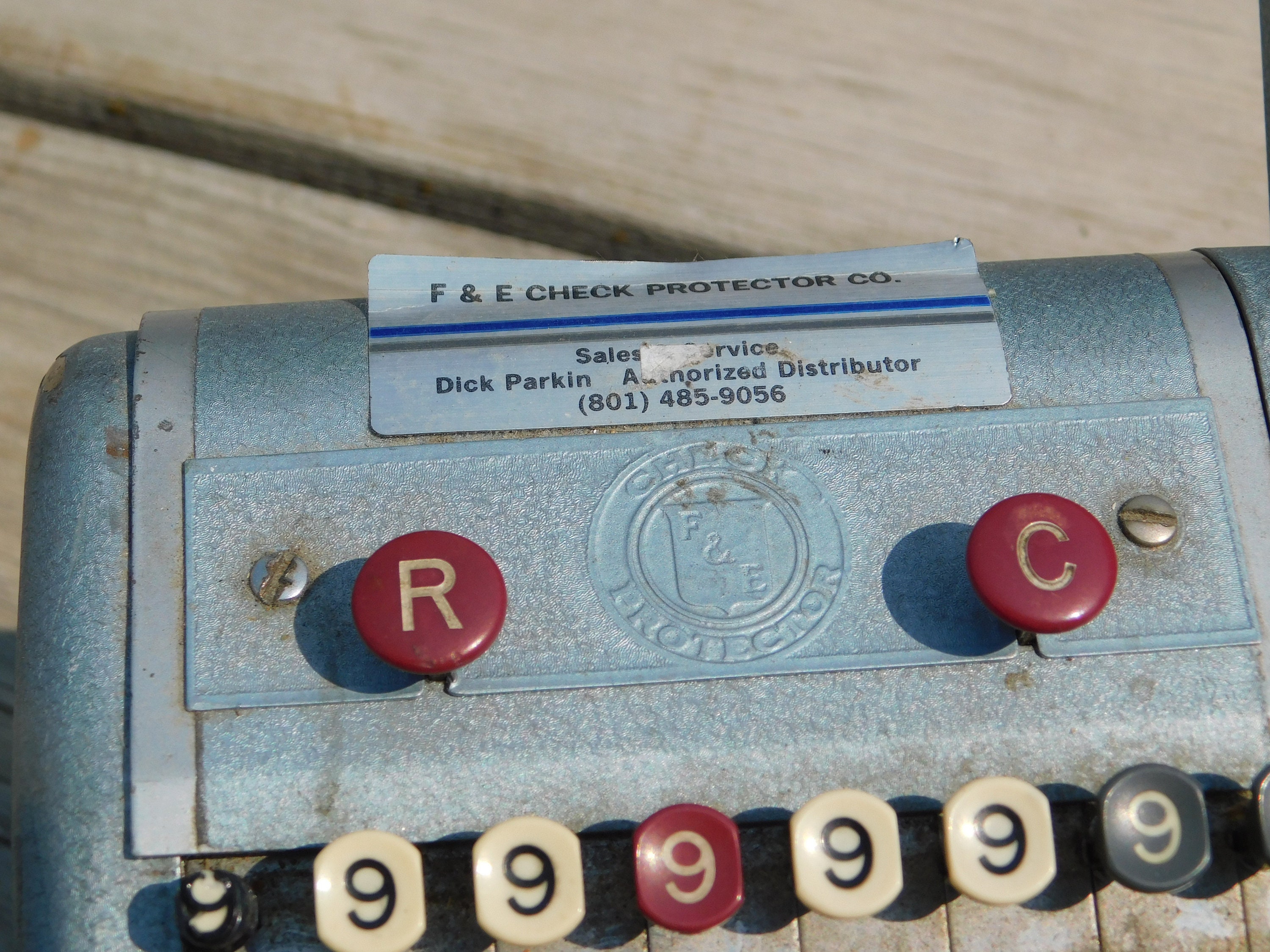 Hedman Company Check Protector Printer Machine, Vintage Office, Vtg ...