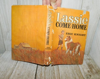 Vtg Lassie Come Home Eric Knight 64, Antique book, old book,Lassie Dog, Home Decor, Hard Vover Book, Childrens Book, Daysgonebytreasures D*