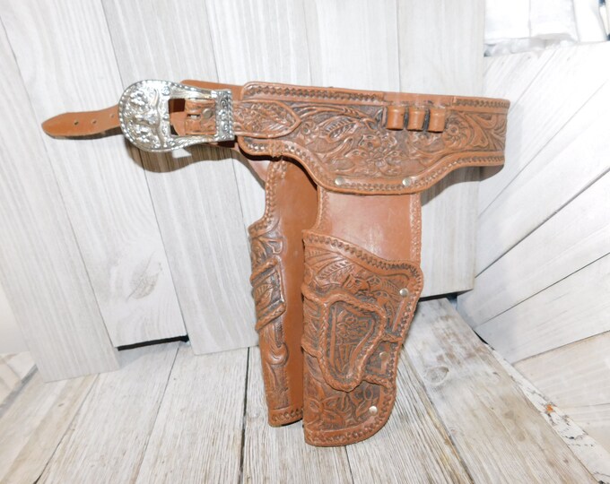 Vintage Plastic Toy Gun Holster, Vintage Western Play, Western Toys