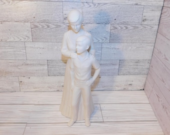 Hansen Classic Figurine Statue Women Preparing Her Son Florence Hansen Vtg Mother Son Figurine Religious Figurine Daysgonebytreasures *y