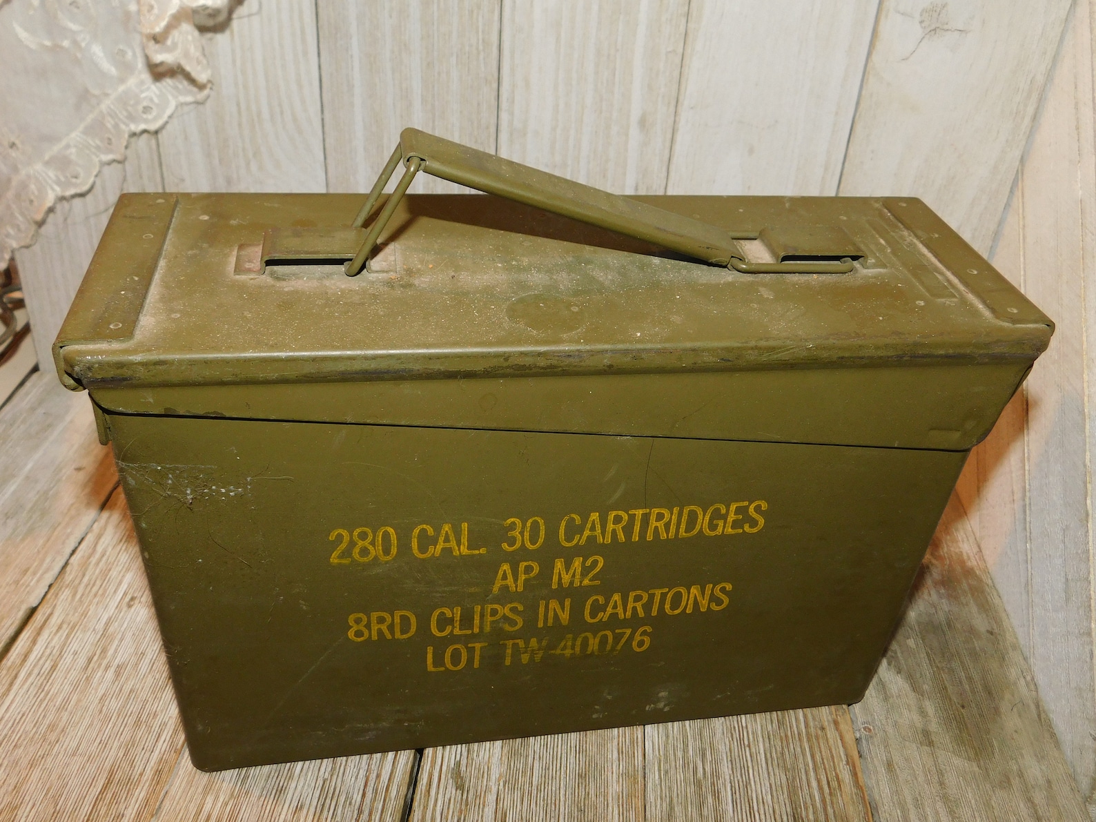 Vintage Army Storage Box Metal Army Box Vintage Home Decor Etsy