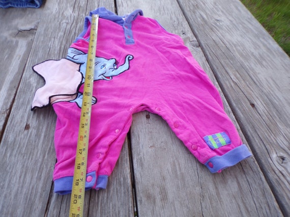 Disney Dumbo Baby Girl Outfit, Vtg Baby Girl Outf… - image 2