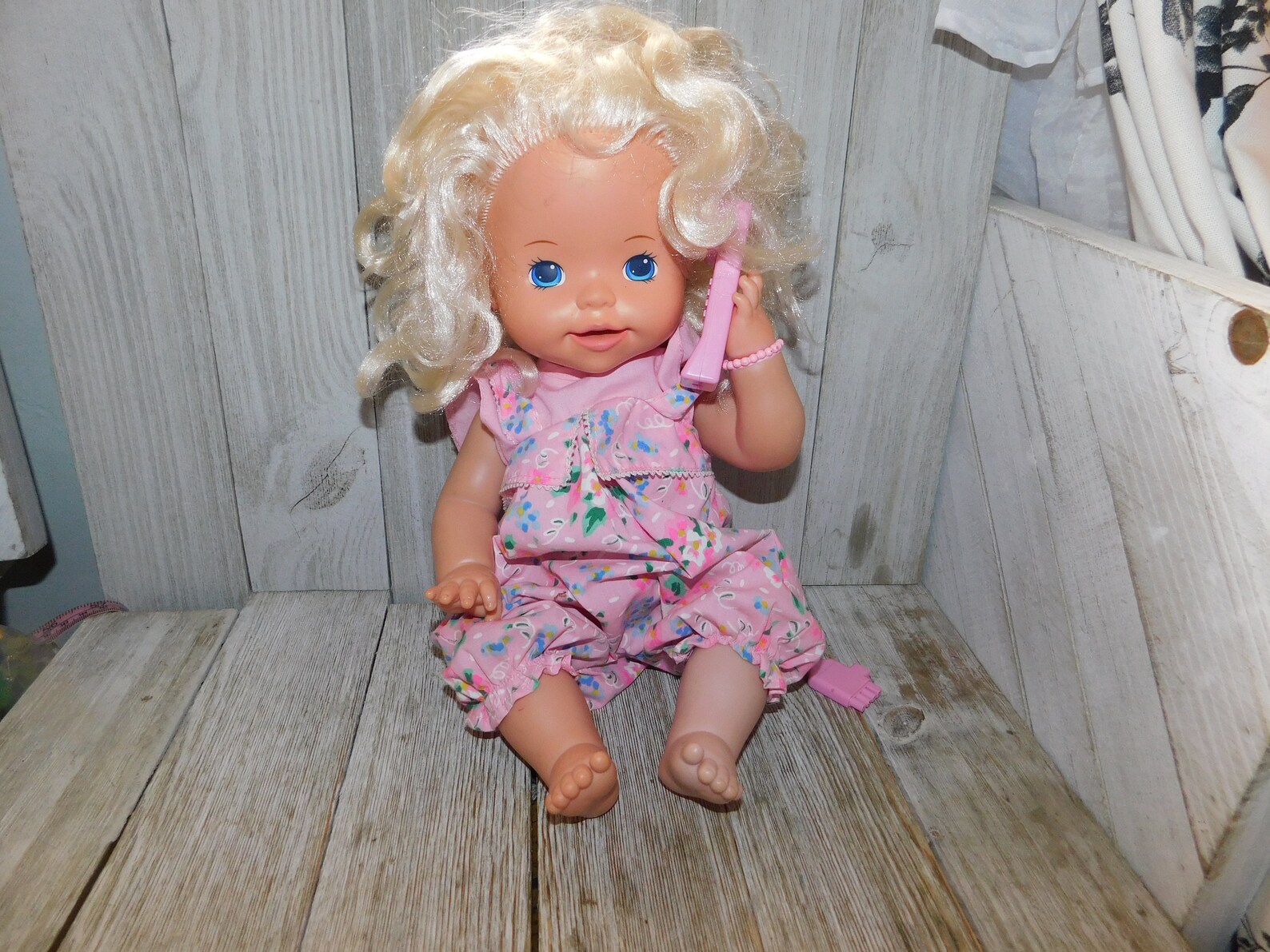 Vintage Talking Doll With Phone by Mattel 1994 Remake of Etsy
