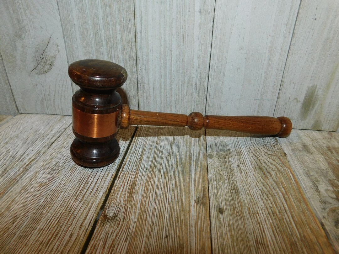 Vintage Wood Mallet Judge Gavel Judge Mallet Meeting Etsy
