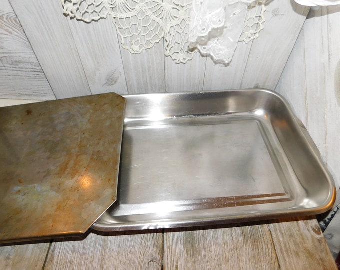 Vintage Baking Pan With Lid Cake Pan Covered Pan Metal Baking Pan