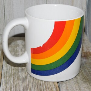 F.T.D.A Rainbow mug, vintage coffee cup Mug, Coffee Mug, Rainbows, Gift, Vintage mug, Vintage Dishes, Gift, Daysgonebytreasures *