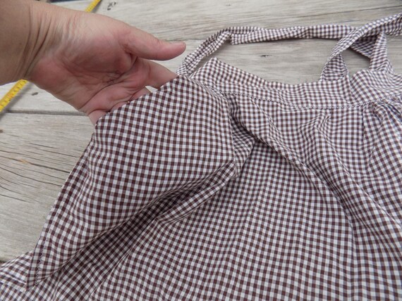 Apron Embroidery Gingham, - image 6