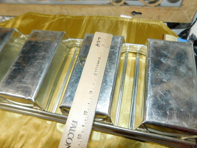 Attached Mini Bread Loaf Pans, Mini Bread Loaf Pan, Bread Loaf Pan, Vintage Kitchen,: s*