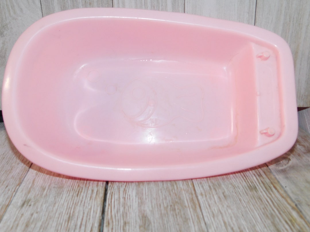 Vintage Pink Doll Bath Tub Vintage Toy Tub Pink Plastic Doll Etsy